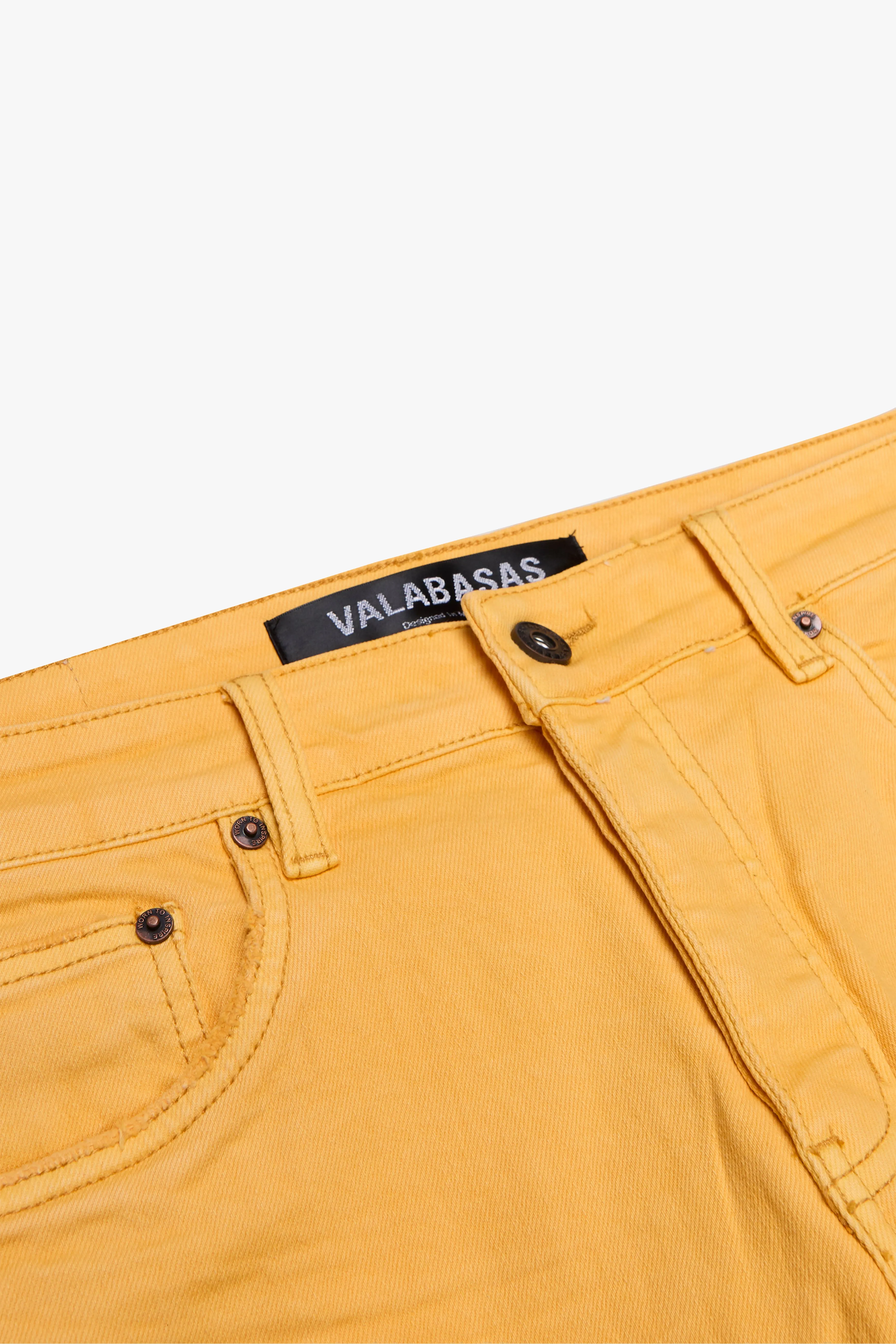 "MR. EXTENDO" STACKED FLARE JEAN LT ORANGE sold by valabasas product image thumbnail 2