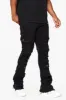 "AEGERINE” Jet Black Stacked Flare Jean sold by valabasas