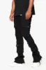 "AEGERINE” Jet Black Stacked Flare Jean sold by valabasas