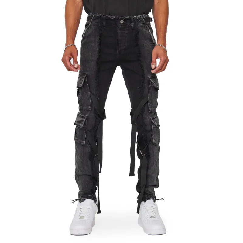 VALABASAS JEANS "APOLLO" GREY-BLACK made by valabasas