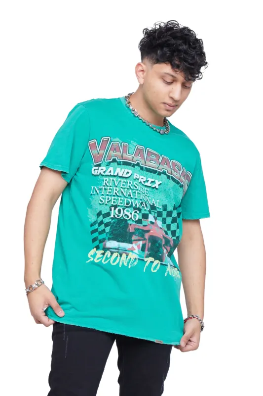"1ST PLACE" VINTAGE GREEN TEE sold by valabasas