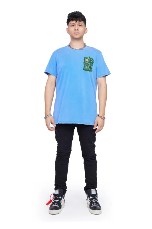 "DOING GOOD" VINTAGE BLUE TEE sold by valabasas