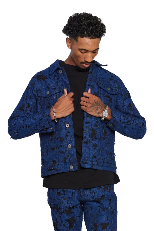 "BLUE MOON" BLUE/BLACK JACKET sold by valabasas