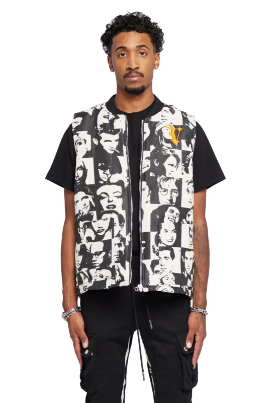 “BANKSY” RETRO FACES JACKET sold by valabasas