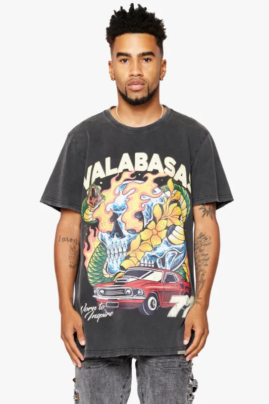 "RARE WORLD/SNAKED" VINTAGE BLACK TEE sold by valabasas