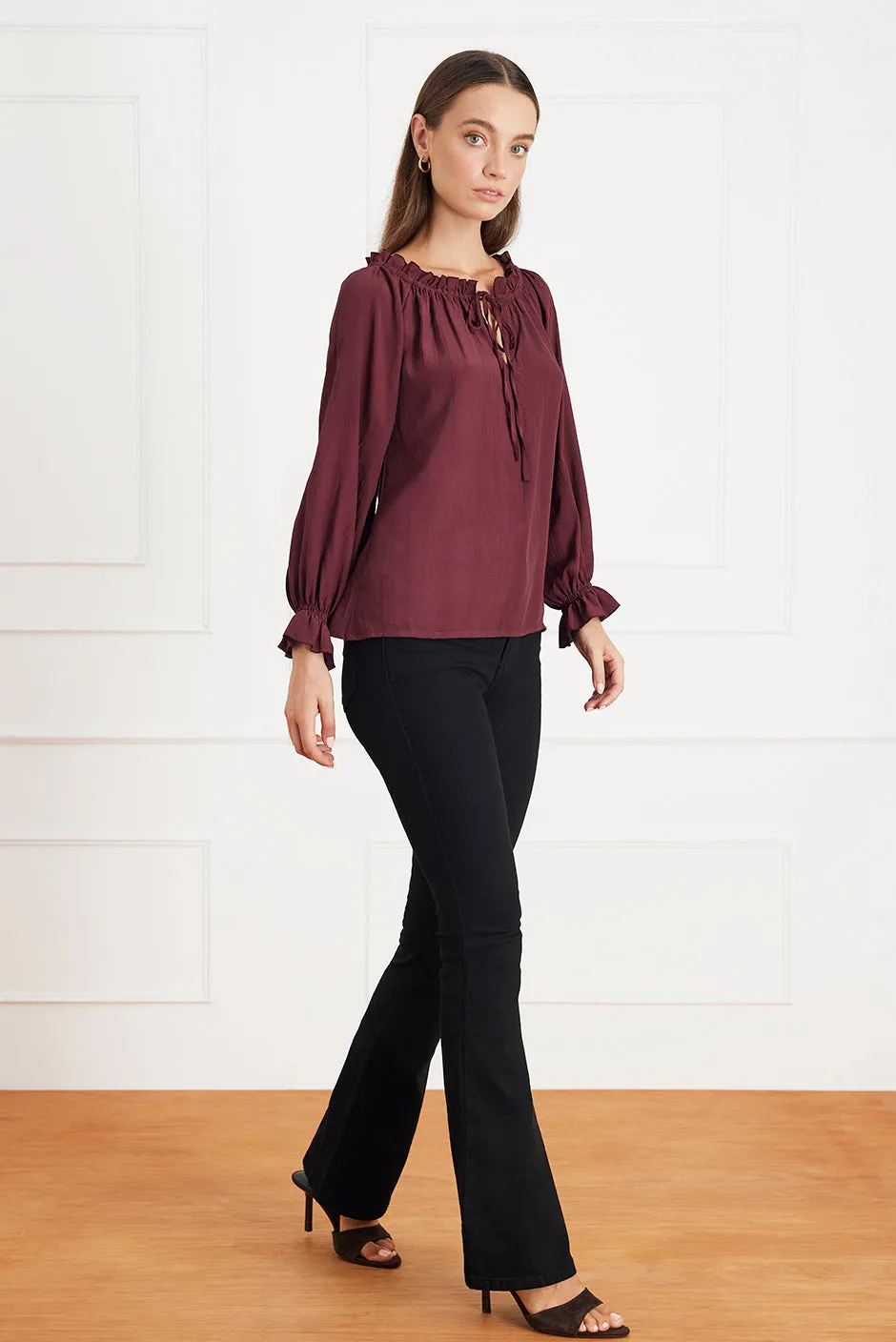 Esme Top in Eggplant sold by Paneros product image thumbnail 4