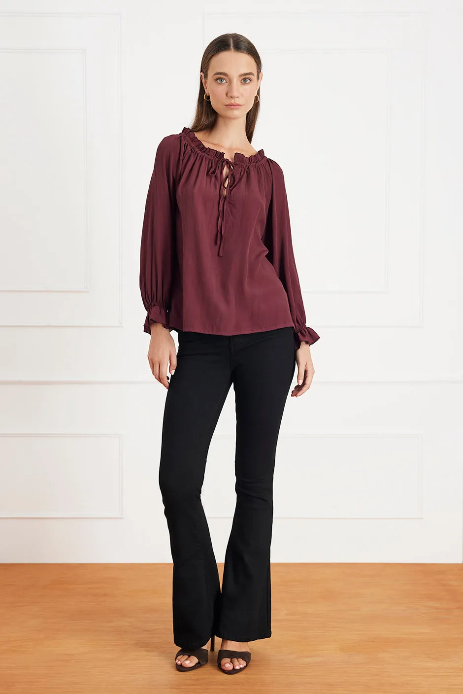 Esme Top in Eggplant sold by Paneros product image thumbnail 3