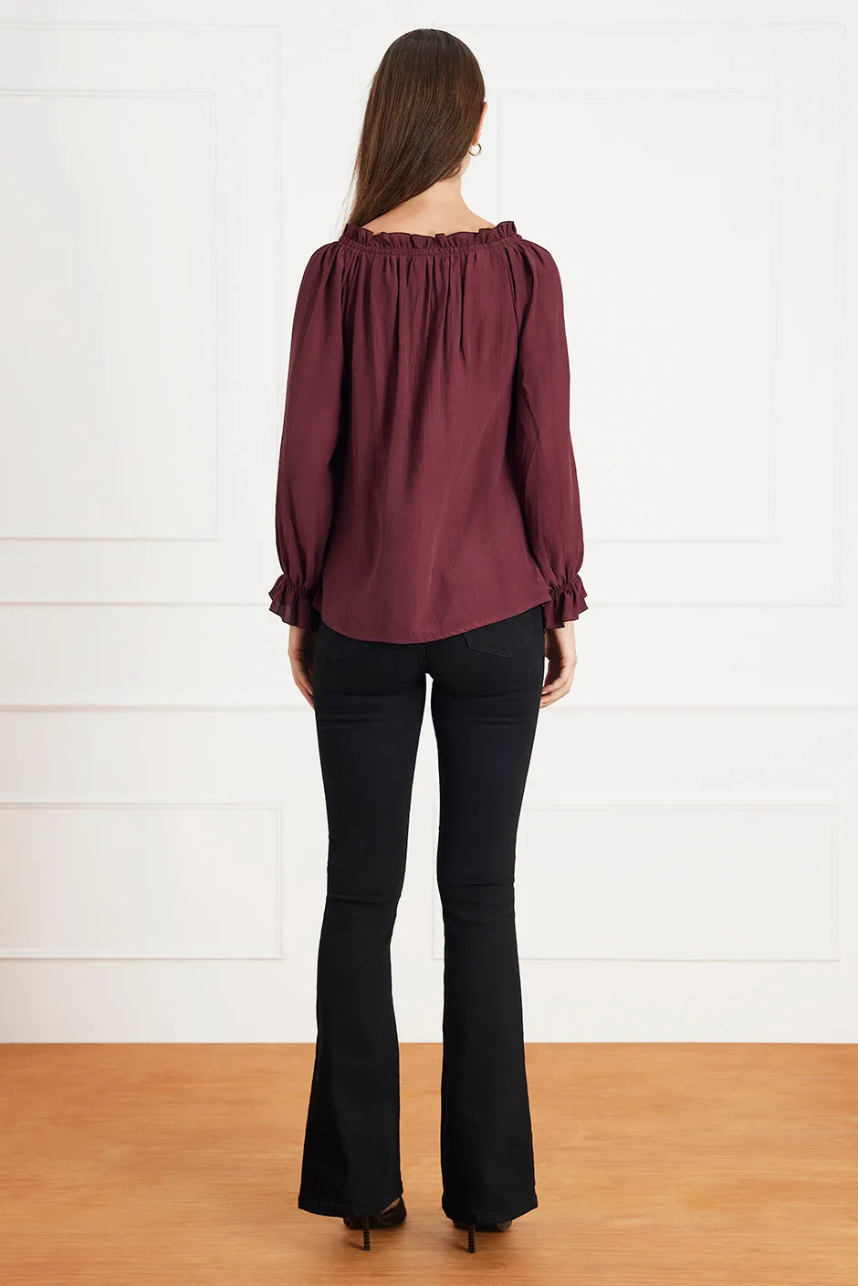 Esme Top in Eggplant sold by Paneros product image thumbnail 5