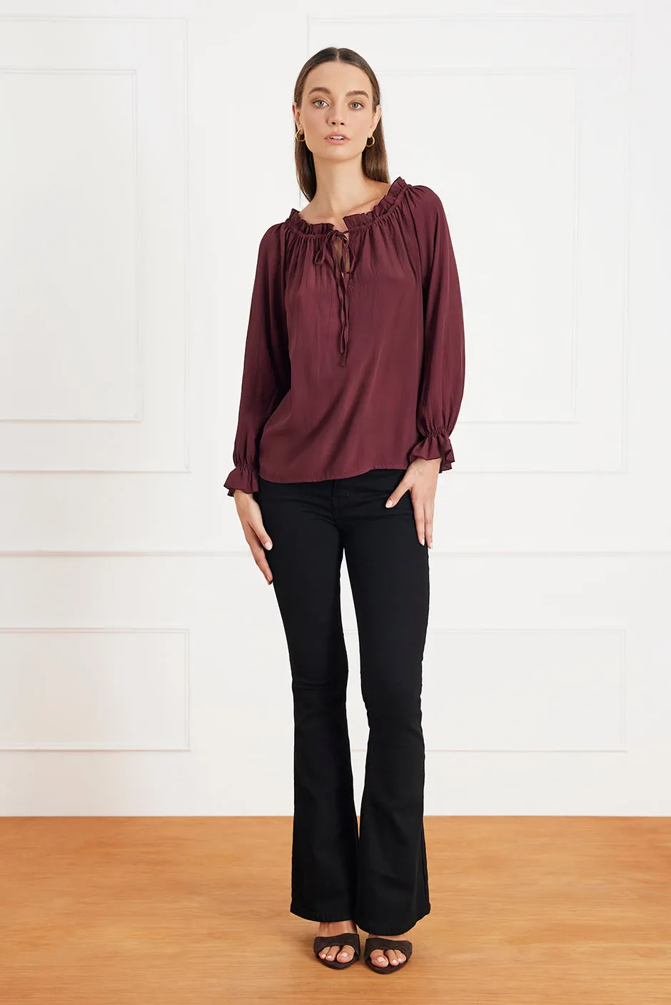 Esme Top in Eggplant sold by Paneros product image thumbnail 2