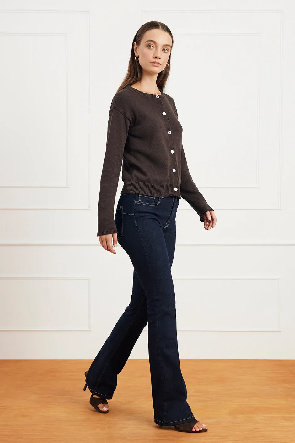 Ruthie Cardigan in Cacao sold by Paneros product image thumbnail 4