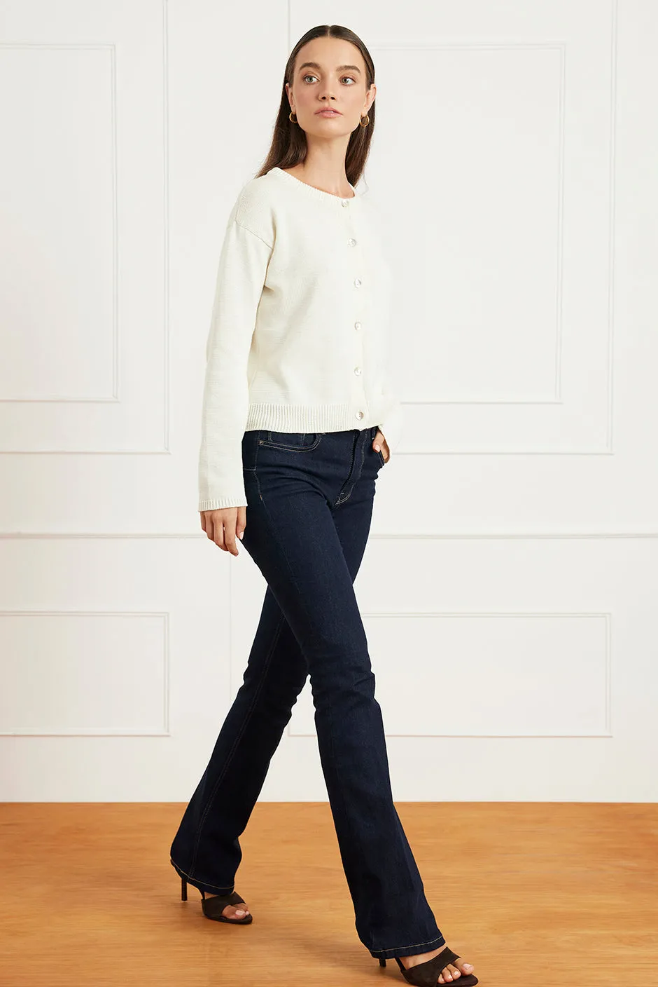 Ruthie Cardigan in Oat Milk sold by Paneros product image thumbnail 4