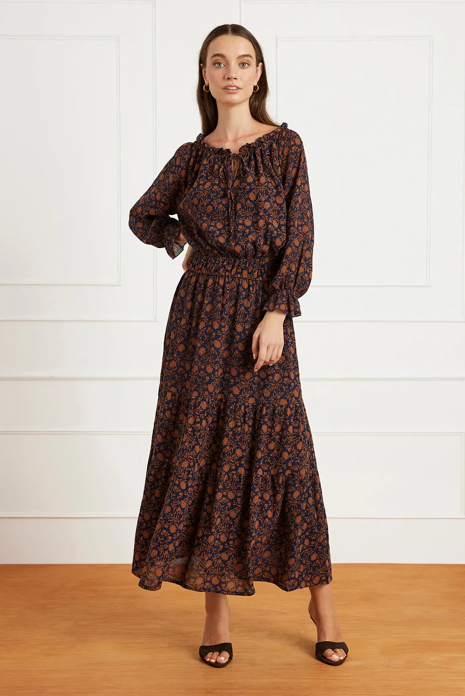 Esme Dress in Navy Batik sold by Paneros product image thumbnail 2