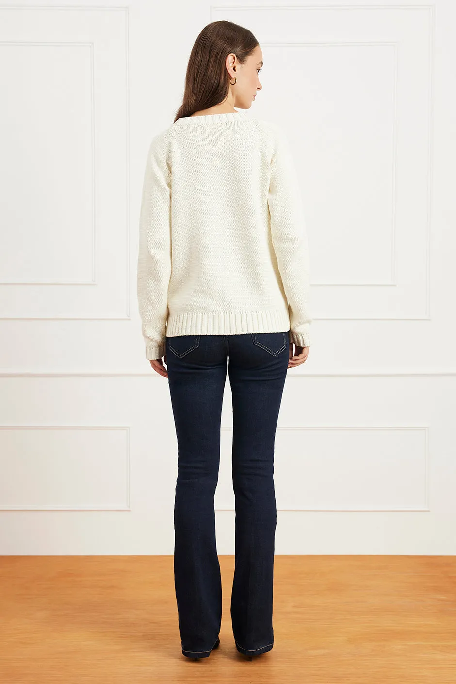 Aspen Crewneck in Oat Milk sold by Paneros product image thumbnail 5