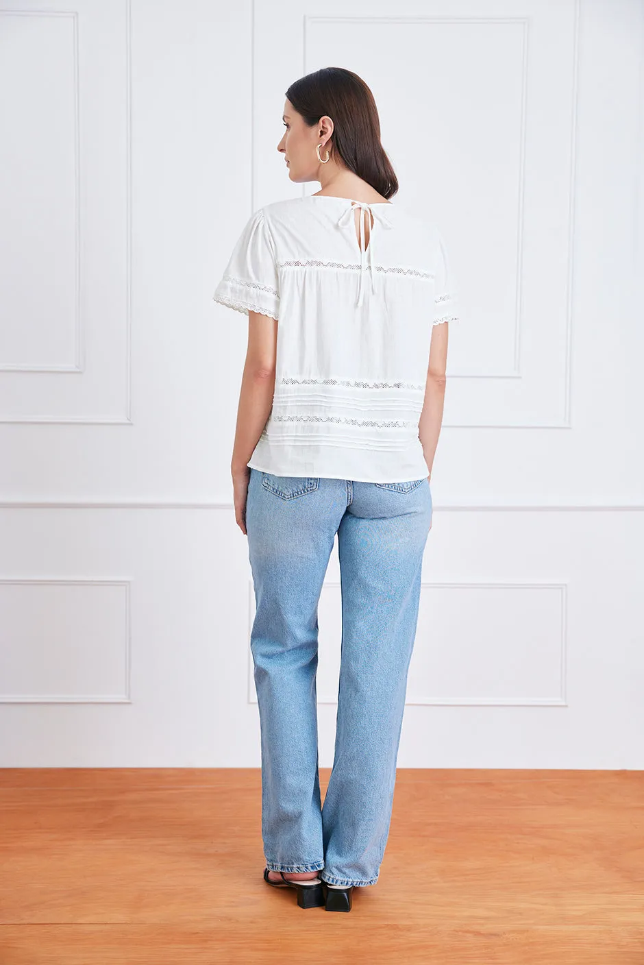 Dawn Tee in Off White sold by Paneros product image thumbnail 5