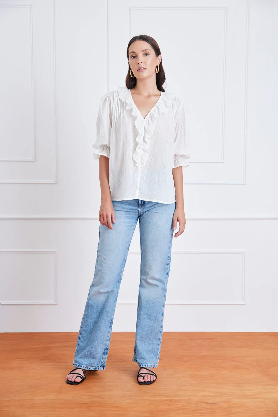 Chloe Shirt in Gold Dust sold by Paneros product image thumbnail 2