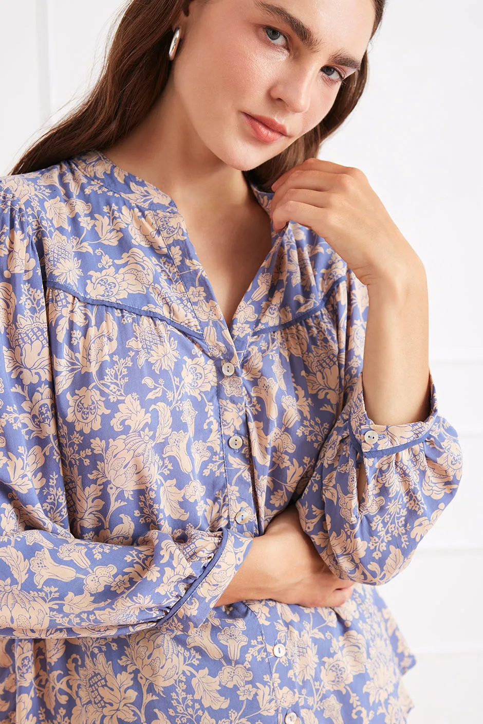 Anna Shirt in Daydreamer Floral sold by Paneros product image thumbnail 5