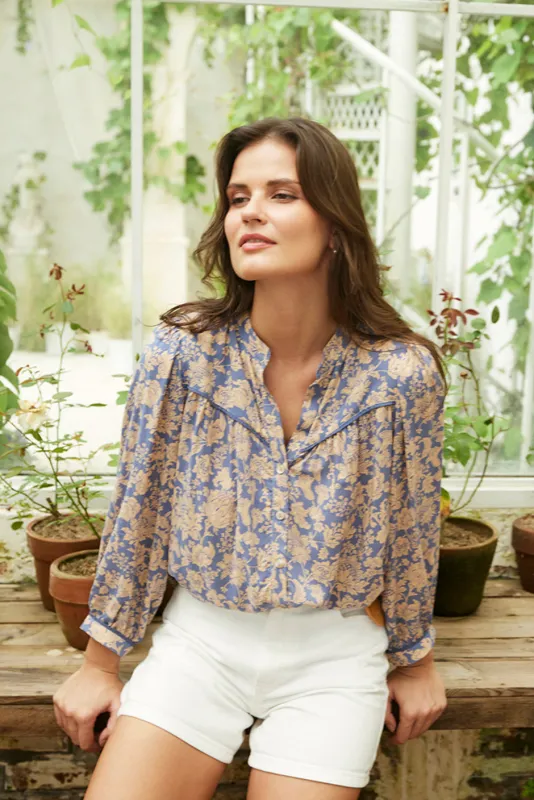 Anna Shirt in Daydreamer Floral sold by Paneros