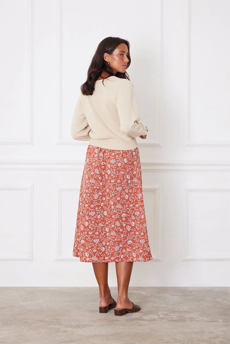 Avery Skirt in Adobe Floral sold by Paneros product image thumbnail 5