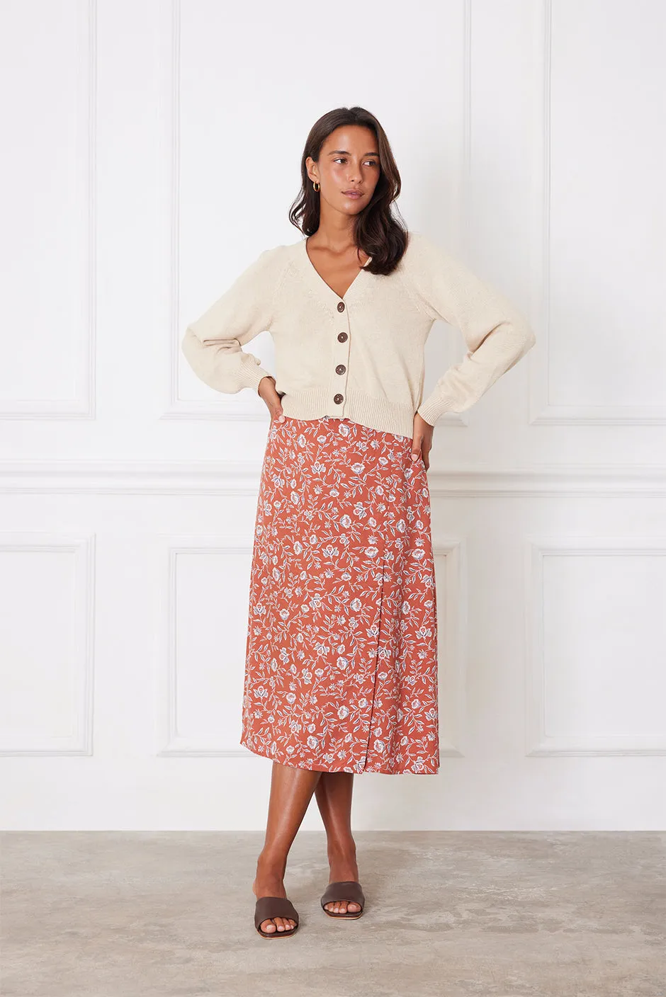 Avery Skirt in Adobe Floral sold by Paneros product image thumbnail 2