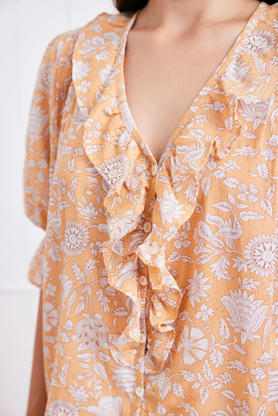 Chloe Shirt in Poppy Garden sold by Paneros product image thumbnail 5