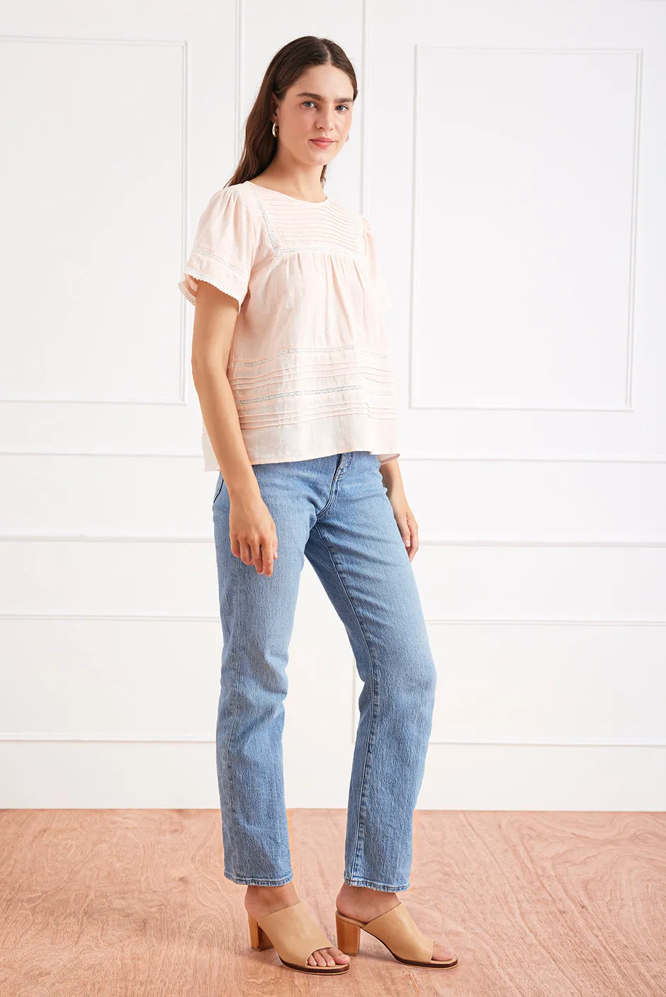 Dawn Tee in Bright Bellini sold by Paneros product image thumbnail 3