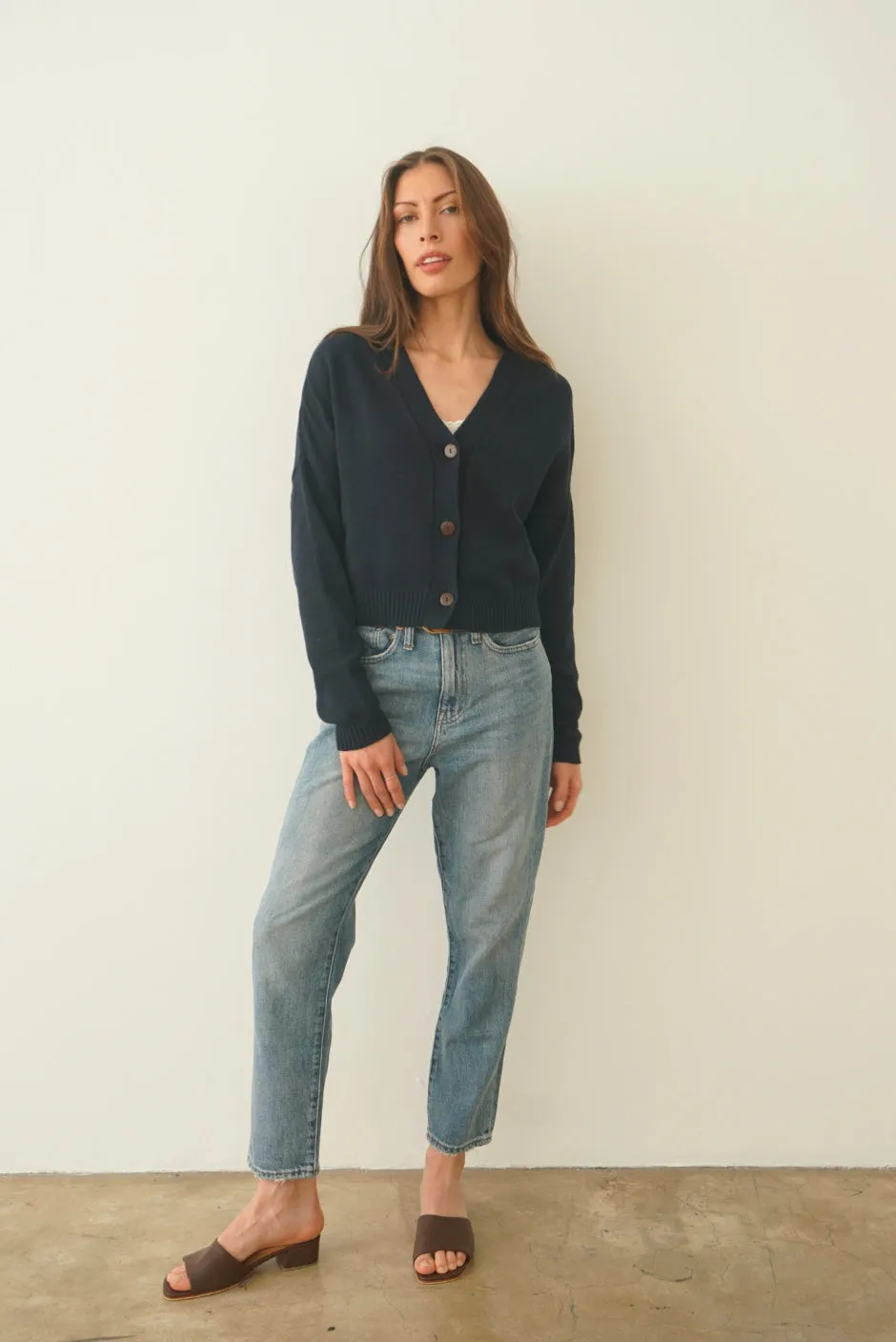 Diana Cardigan in Midnight Navy sold by Paneros product image thumbnail 2