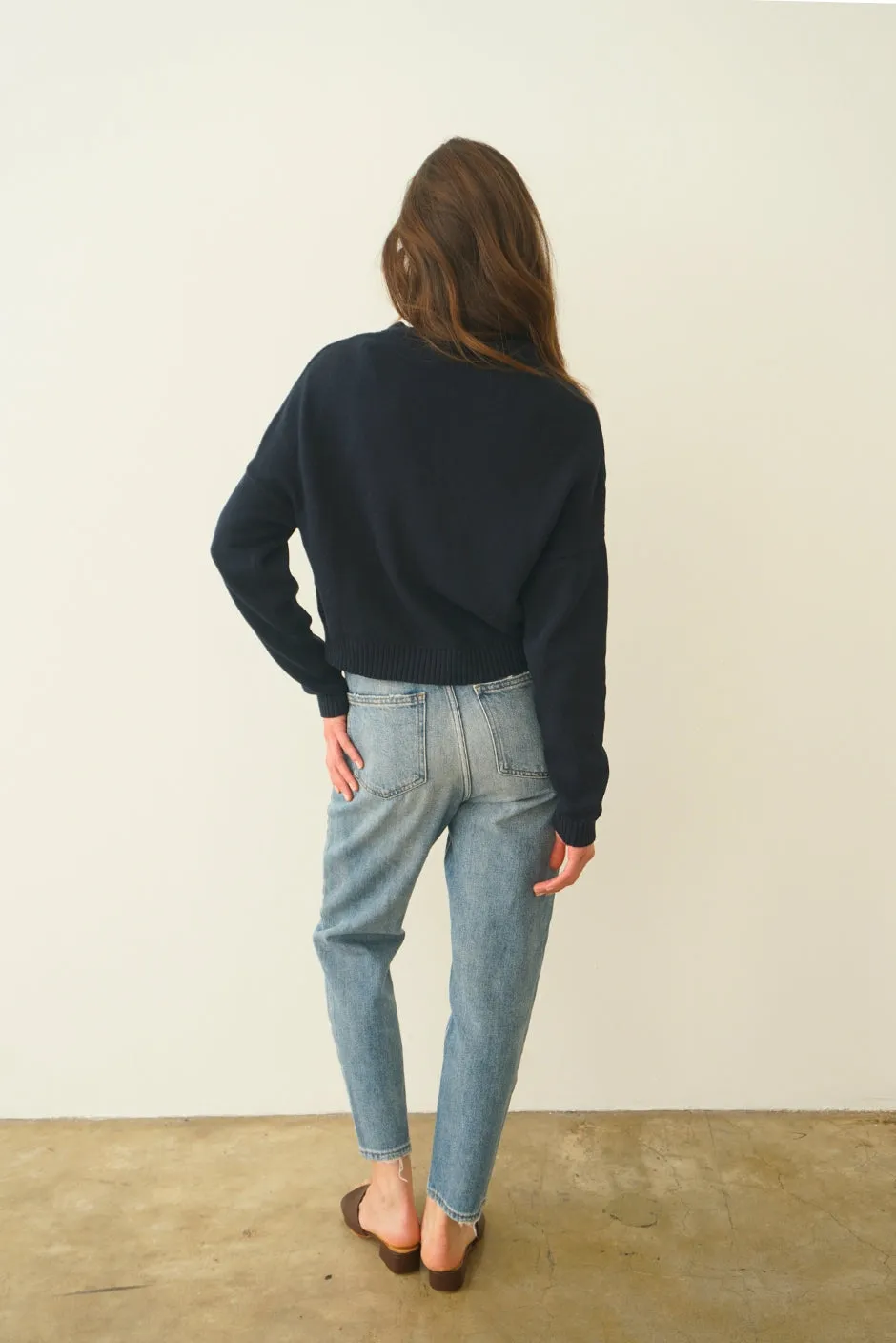 Diana Cardigan in Midnight Navy sold by Paneros product image thumbnail 4