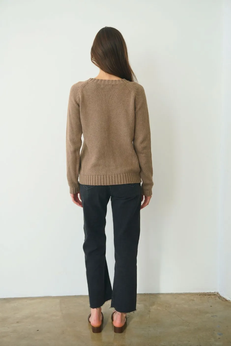 Sloane Crewneck in Mocha sold by Paneros product image thumbnail 4