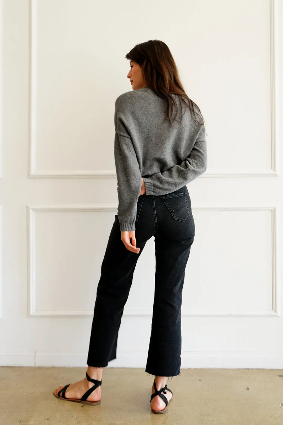 Diana Cardigan in Heather Grey sold by Paneros product image thumbnail 3