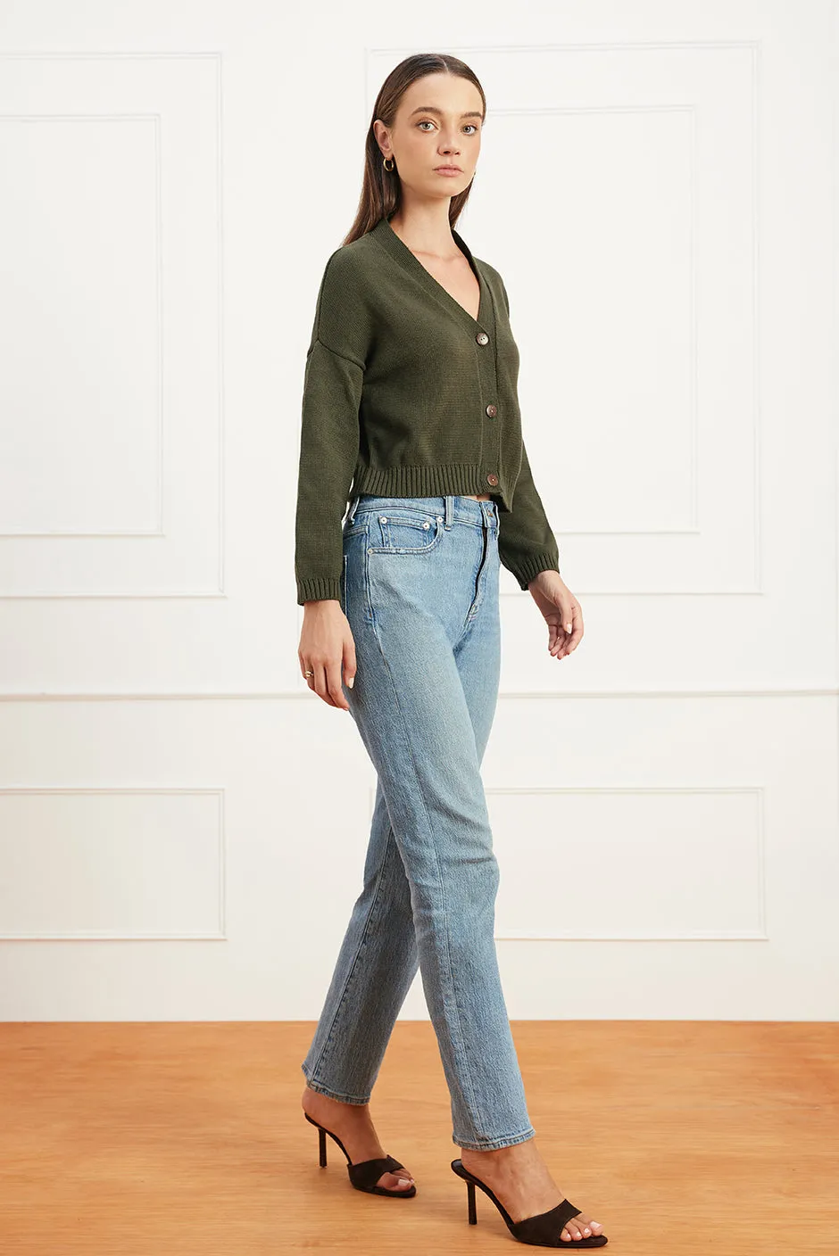 Diana Cardigan in Forest Green sold by Paneros product image thumbnail 2