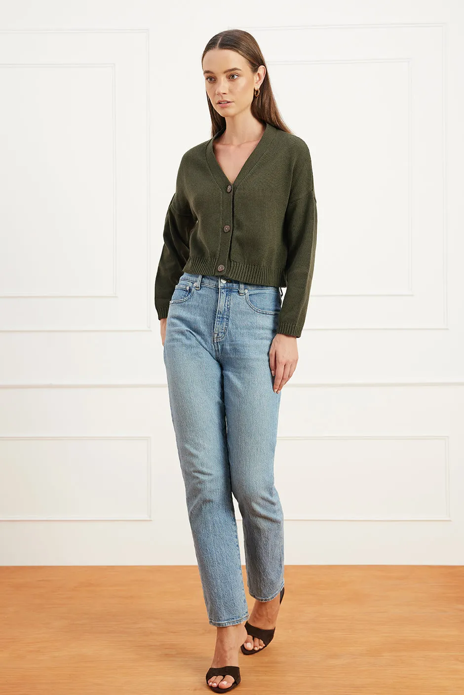 Diana Cardigan in Forest Green sold by Paneros product image thumbnail 4