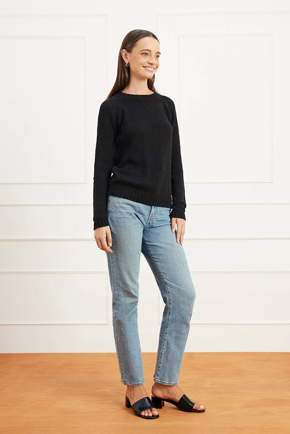 Sloane Crewneck in Black sold by Paneros product image thumbnail 4