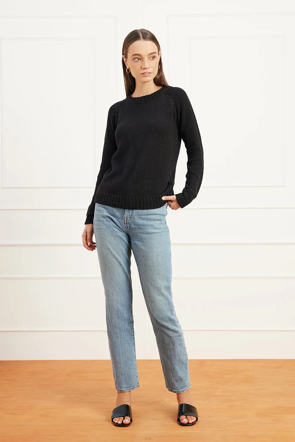Sloane Crewneck in Black sold by Paneros product image thumbnail 3