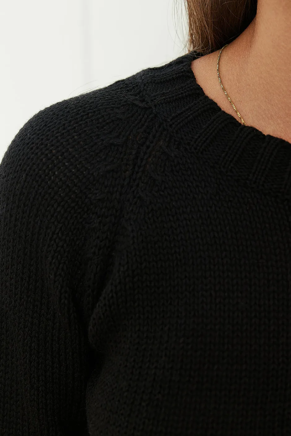 Sloane Crewneck in Black sold by Paneros product image thumbnail 5