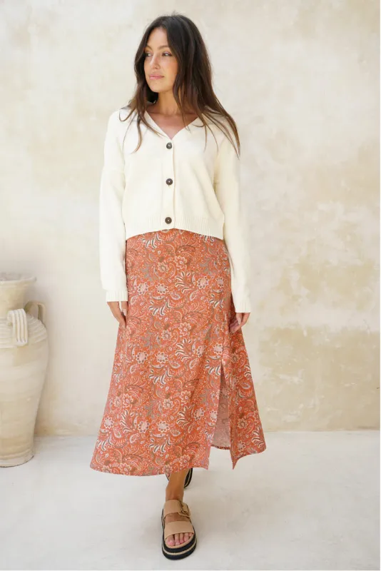Avery Skirt in Sedona Paisley sold by Paneros