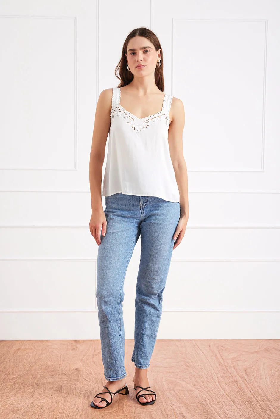 Iris Camisole in Sugar White sold by Paneros product image thumbnail 2