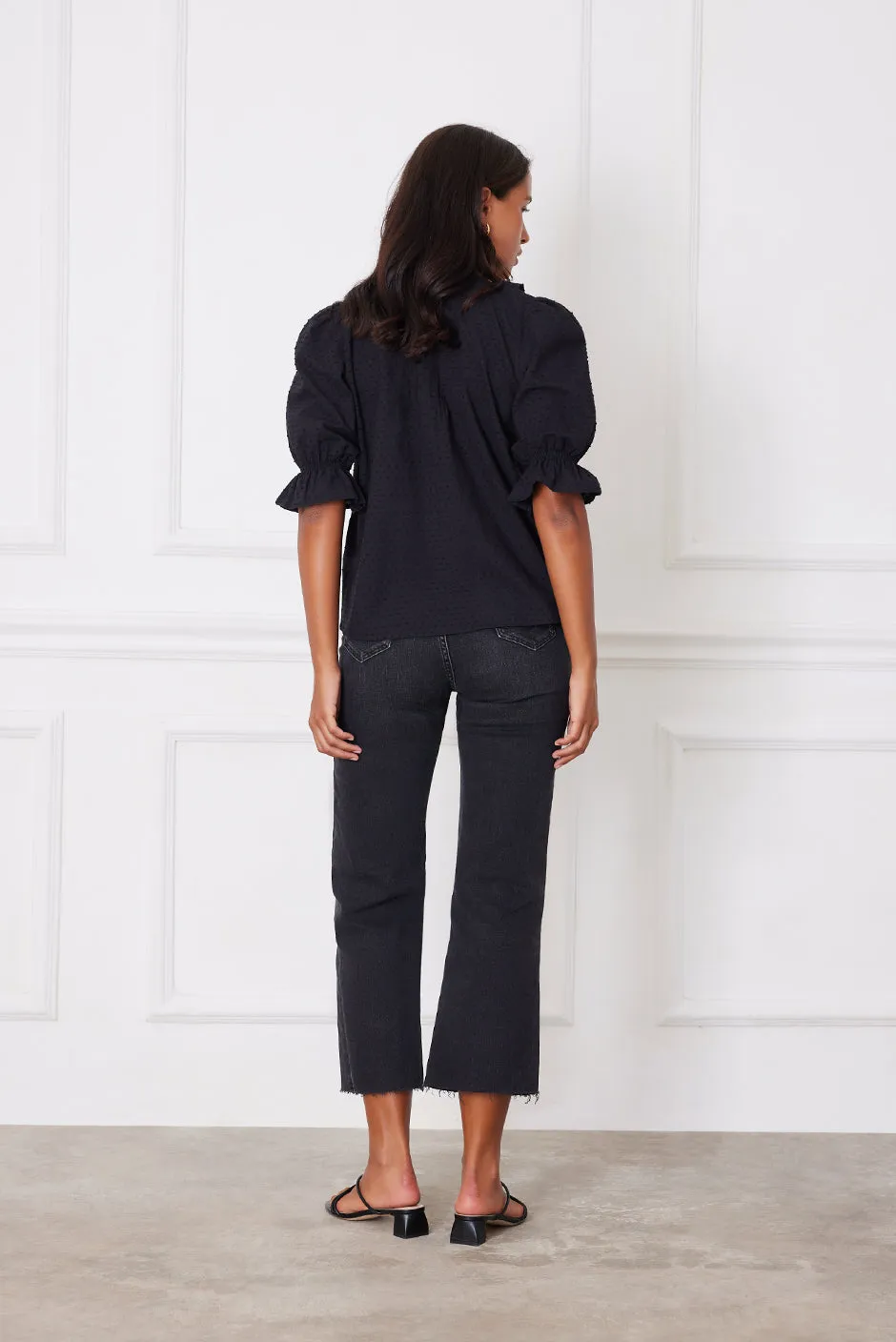 Chloe Shirt in Black Solid sold by Paneros product image thumbnail 5