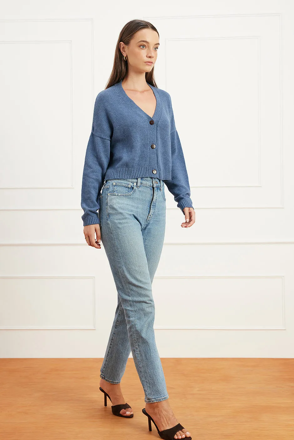 Diana Cardigan in Denim Blue sold by Paneros product image thumbnail 4