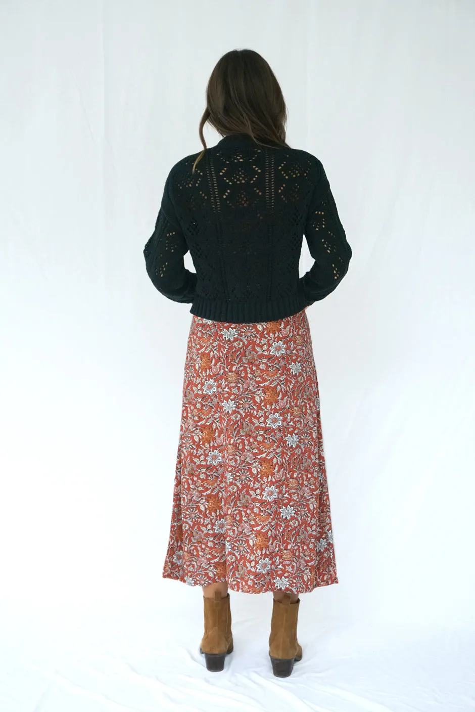 Avery Skirt in Woodblock Floral sold by Paneros product image thumbnail 4