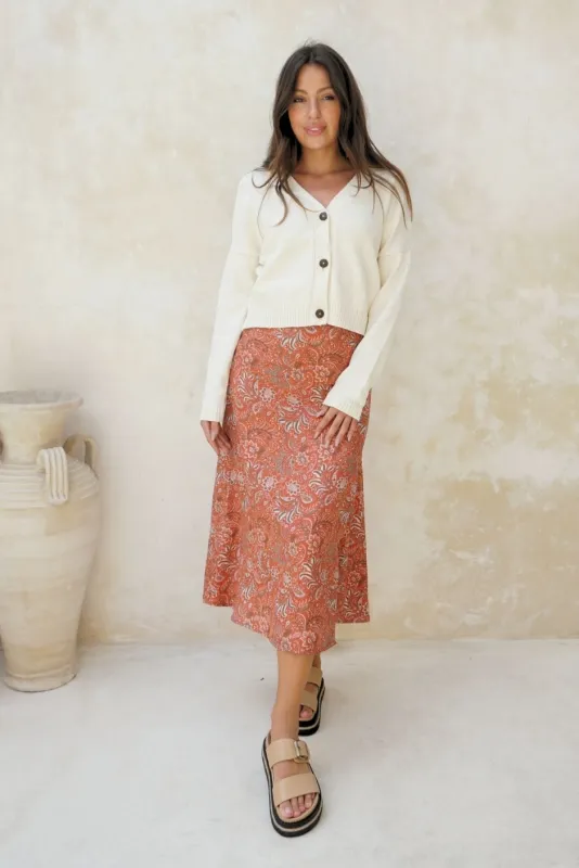 Diana Cardigan in Oat Milk sold by Paneros