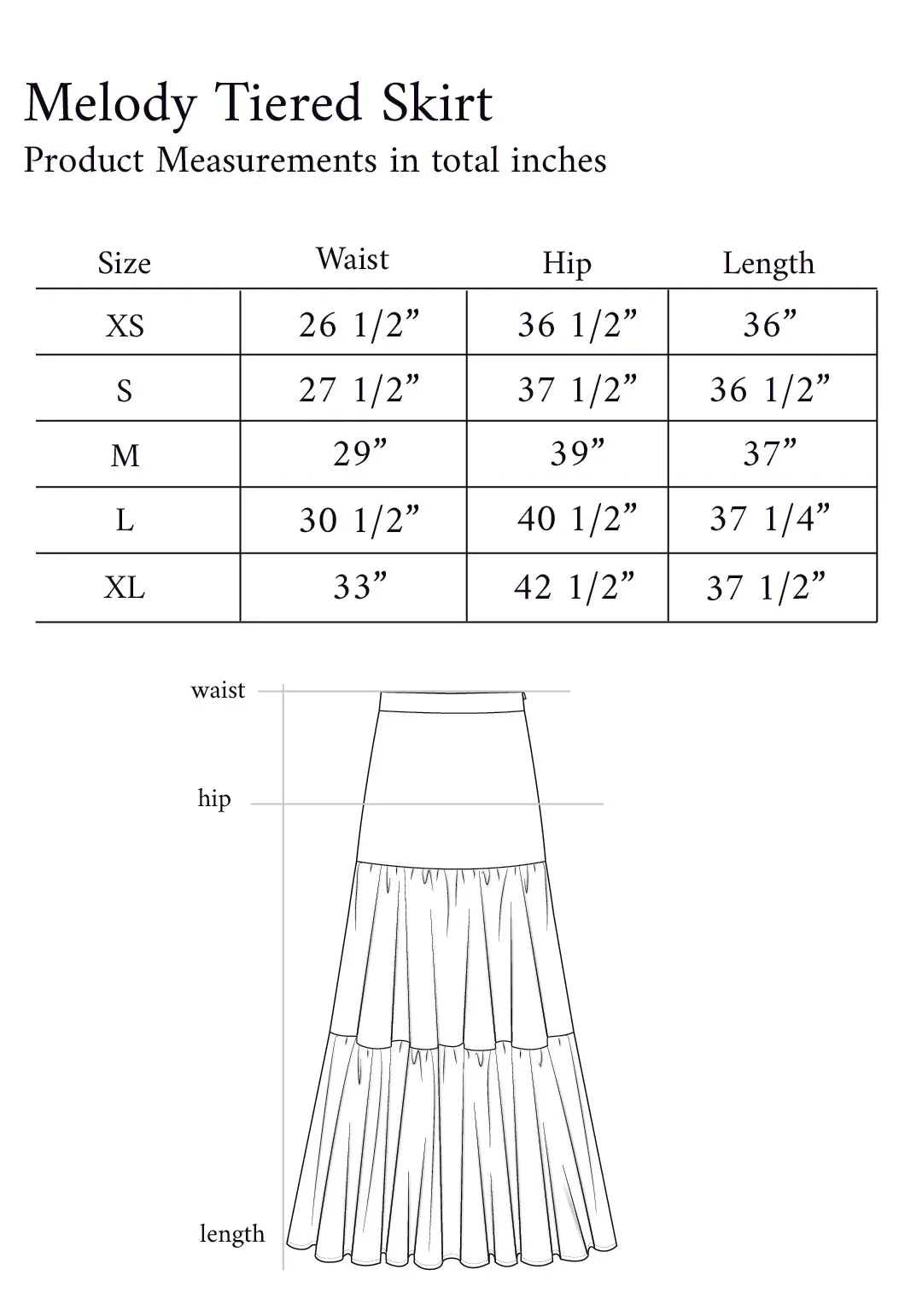 Melody Tiered Skirt sold by Paneros product image thumbnail 4