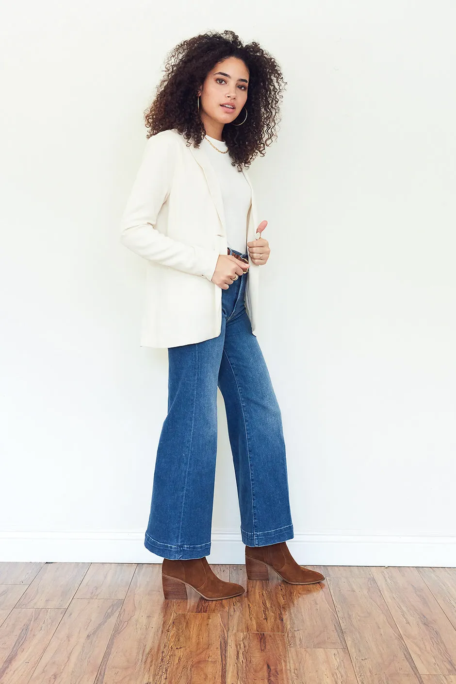 Kate Blazer in Coconut Milk sold by Paneros product image thumbnail 2