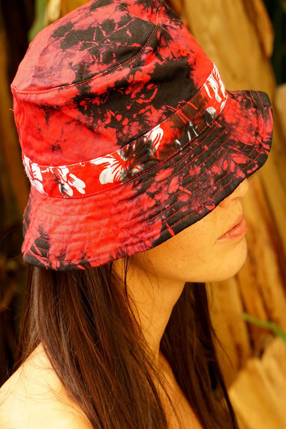 Luna Bucket Hat // Lava Tie Dye sold by Paneros product image thumbnail 2