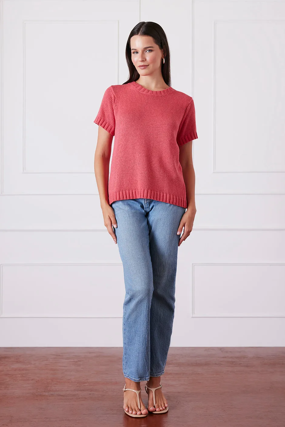Simone Sweater Tee in Vintage Red sold by Paneros product image thumbnail 3