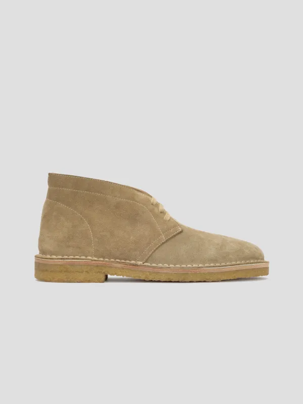 blucher 17 suede beige made by Grds
