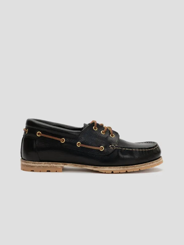 moccasin 02 leather black sold by Grds