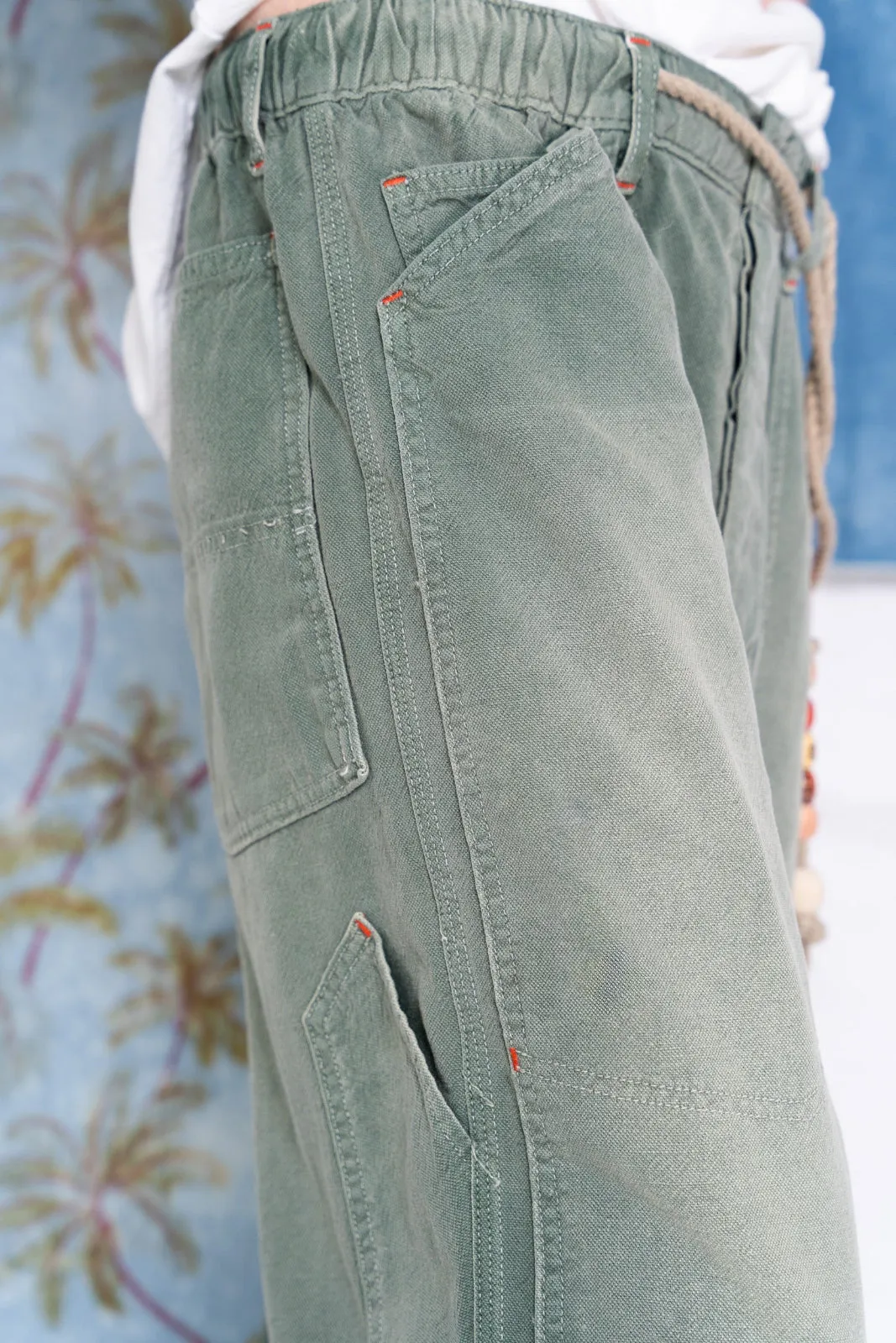 P71 Carpenter Japan 8oz Cotton/Linen Sunfaded Army Green sold by Dr. Collectors product image thumbnail 5