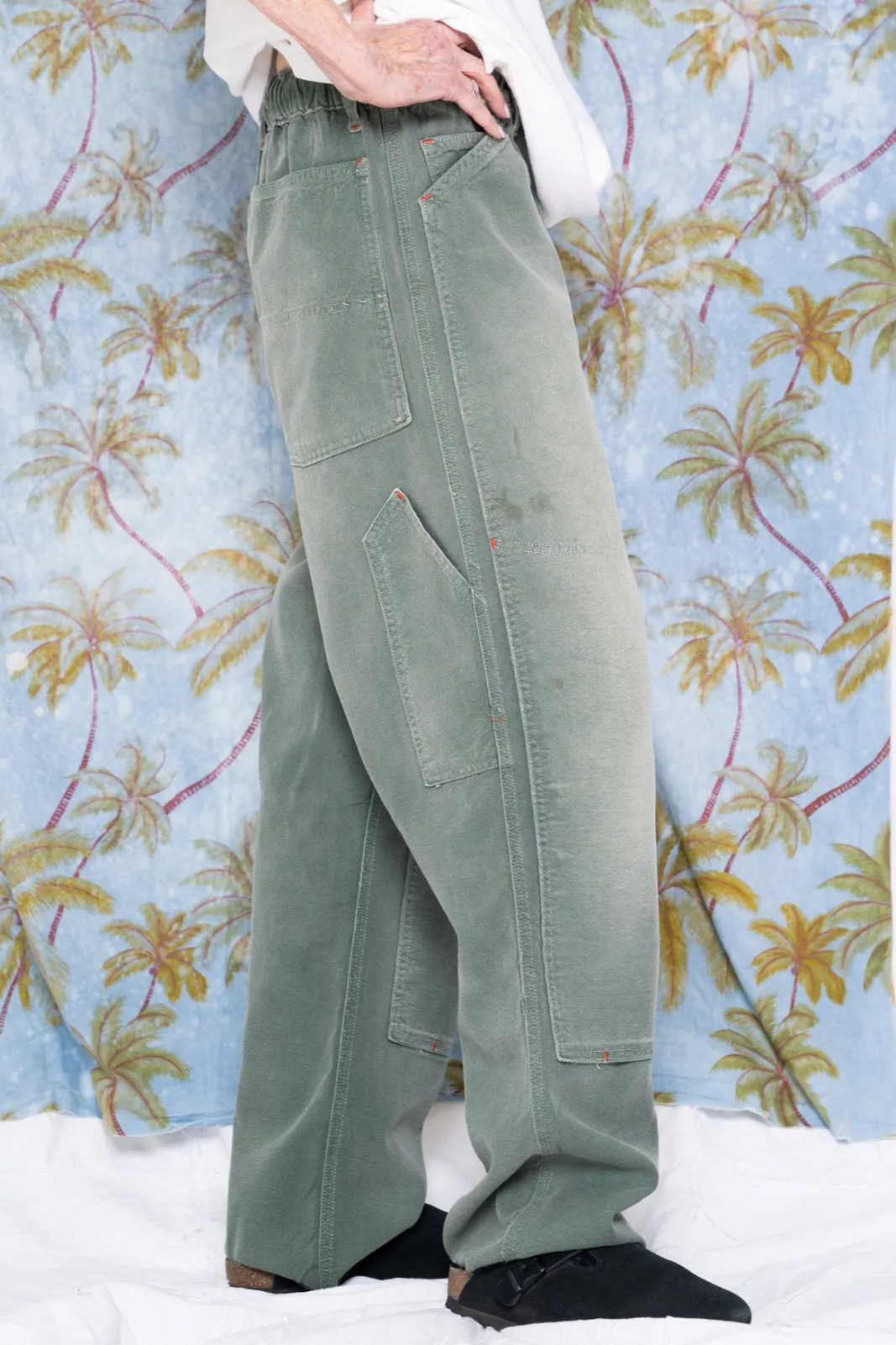 P71 Carpenter Japan 8oz Cotton/Linen Sunfaded Army Green sold by Dr. Collectors product image thumbnail 3