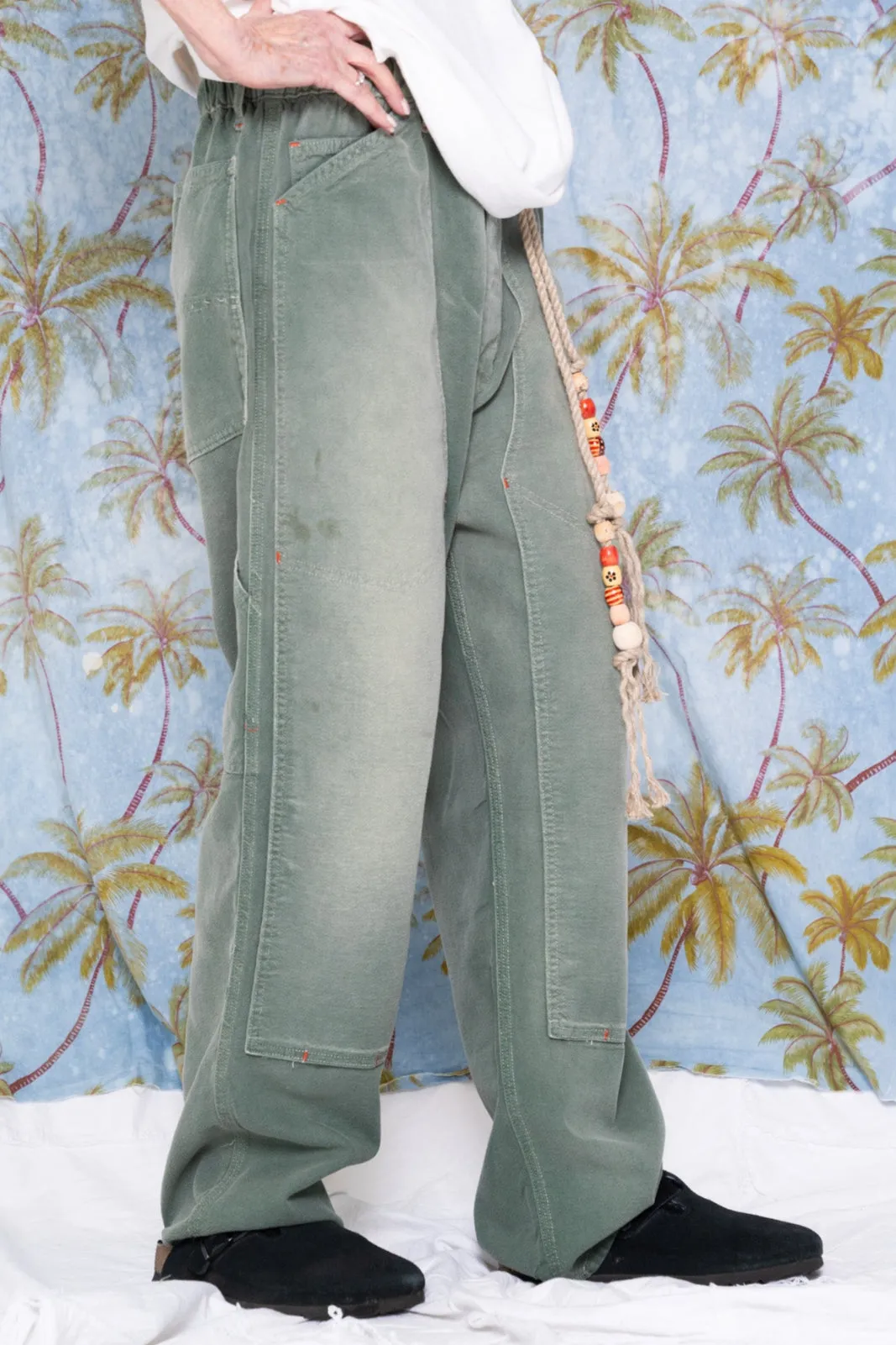 P71 Carpenter Japan 8oz Cotton/Linen Sunfaded Army Green sold by Dr. Collectors product image thumbnail 2