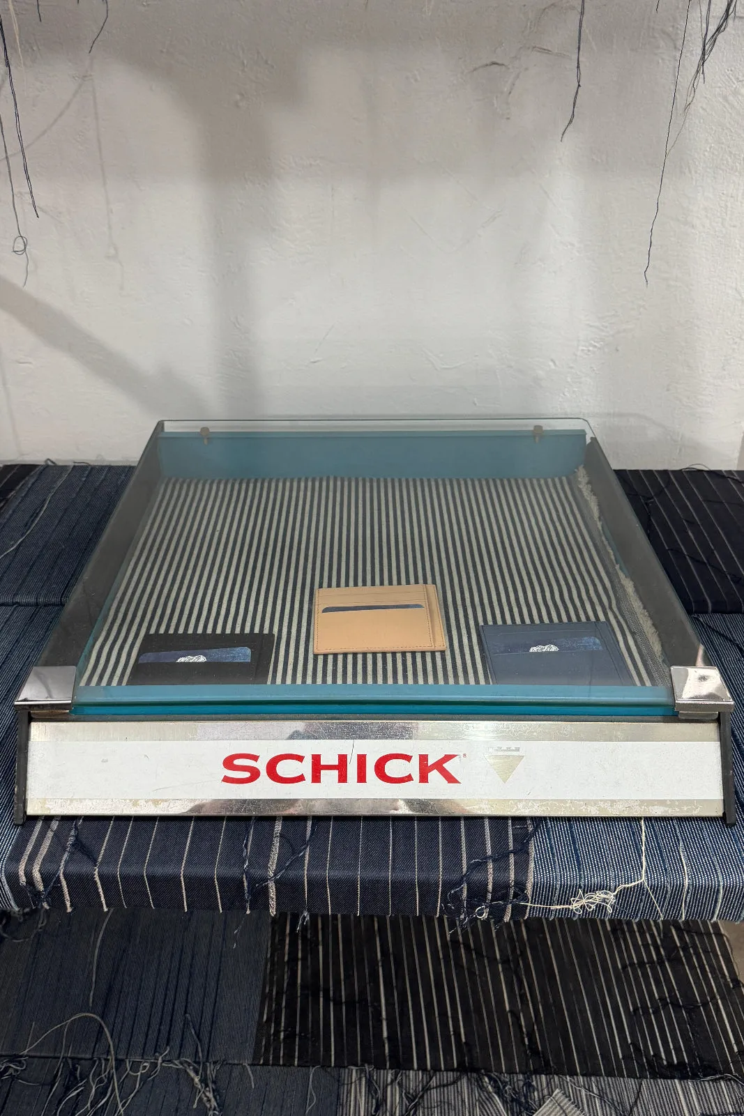 Vintage 1950's-60's Glass Top/Metal Schick Display Case sold by Dr. Collectors product image thumbnail 2